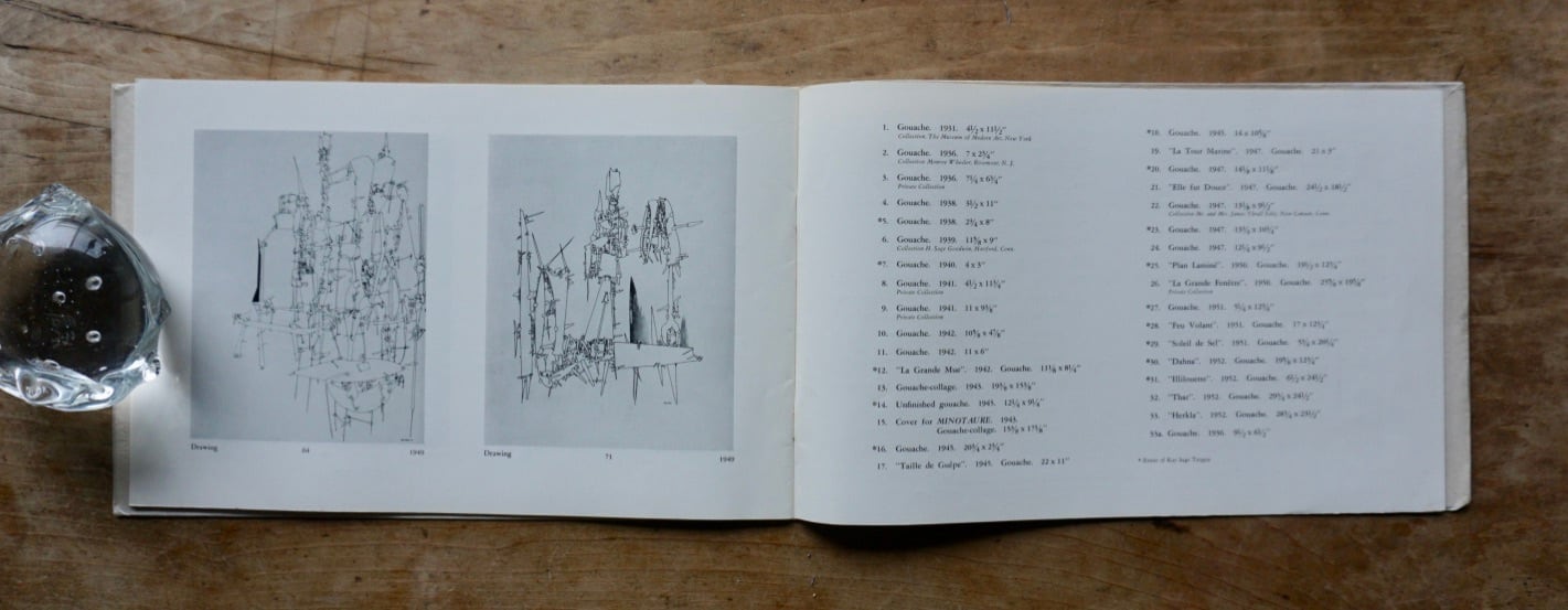 絶版洋古書・稀少】イヴ・タンギー Yves Tanguy, Exhibition of