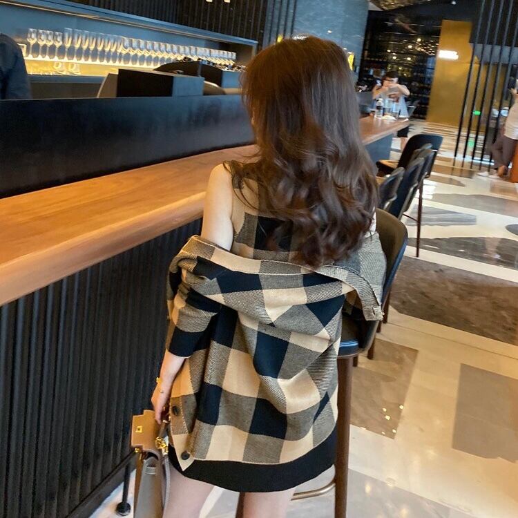 再入荷】ブロックチェックノースリーブニット | ROSE AURA