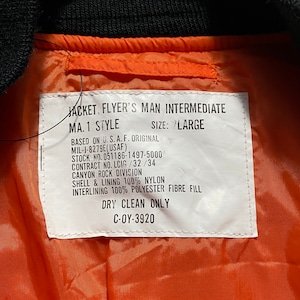 vintage 1991’s “THE STING” staff MA-1 jacket