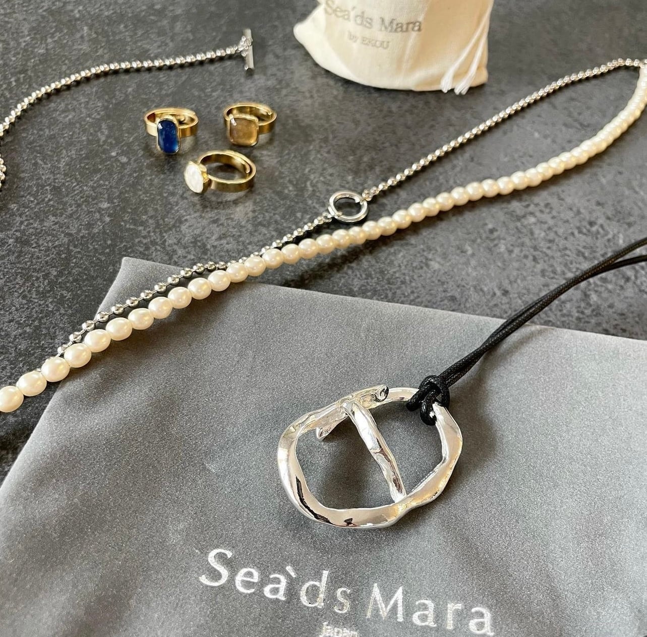 Sea'ds Mara シーズマーラ 2way ring necklace
