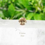 シトリン・ピアス 6mm(片耳)