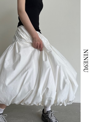long nichi volume balloon-skirt 2color【NINE7105】