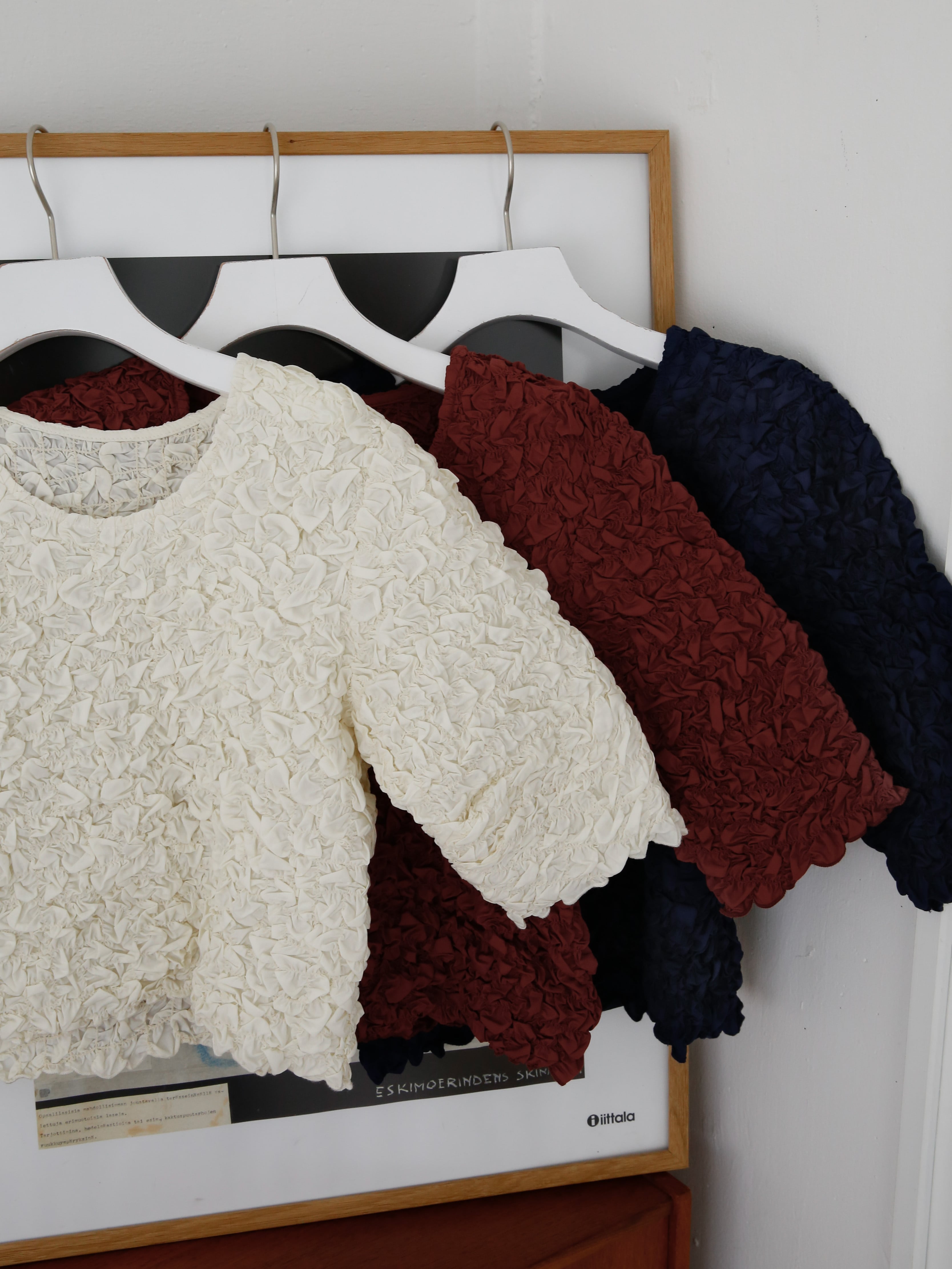 KATRIN TOKYO bicolor ruffle tops（brown） bicolor ruffle tops | Katrin TOKYO