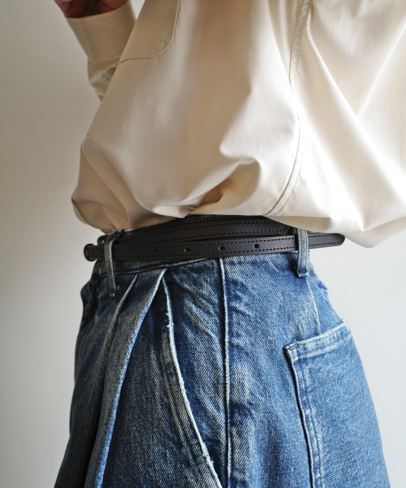 UNUSED 26SS ベルト UH0632 サイズ1 UNUSED / UH0632 LEATHER BELT(BLACK) | AfterSchool (アフター