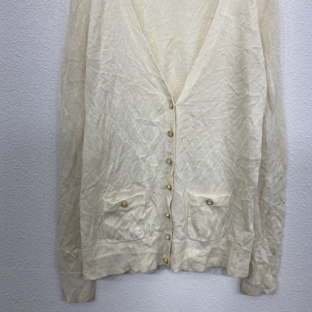 BANANA REPUBLIC ニットカーディガン レディース S ホワイト バナナリパブリック セーター シンプル 古着卸 アメリカ仕入 t2202-3351