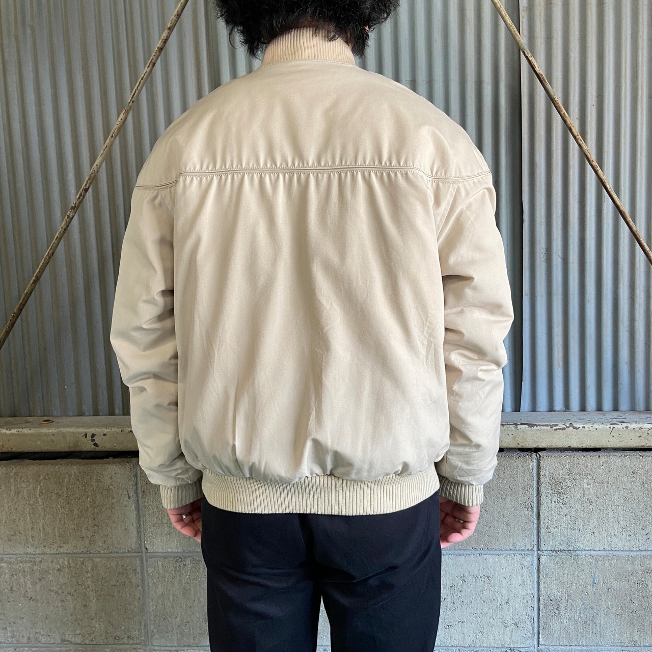 80年代 carl michaels カップショルダー ブルゾン 中綿入り ダービー 