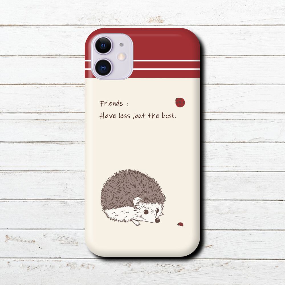 Iphoneケース スマホケース イラスト 動物 ハリネズミ ゆるい シンプル Iphone13 12 11 Aquos Xperia Galaxy Oppo Basio 個性的 Android アンドロイド ケース 人気 おすすめ クリエイター イラストレーター 絵師 グッズ タイトル ハリネズミ スマホケース 作 Hanami F 5