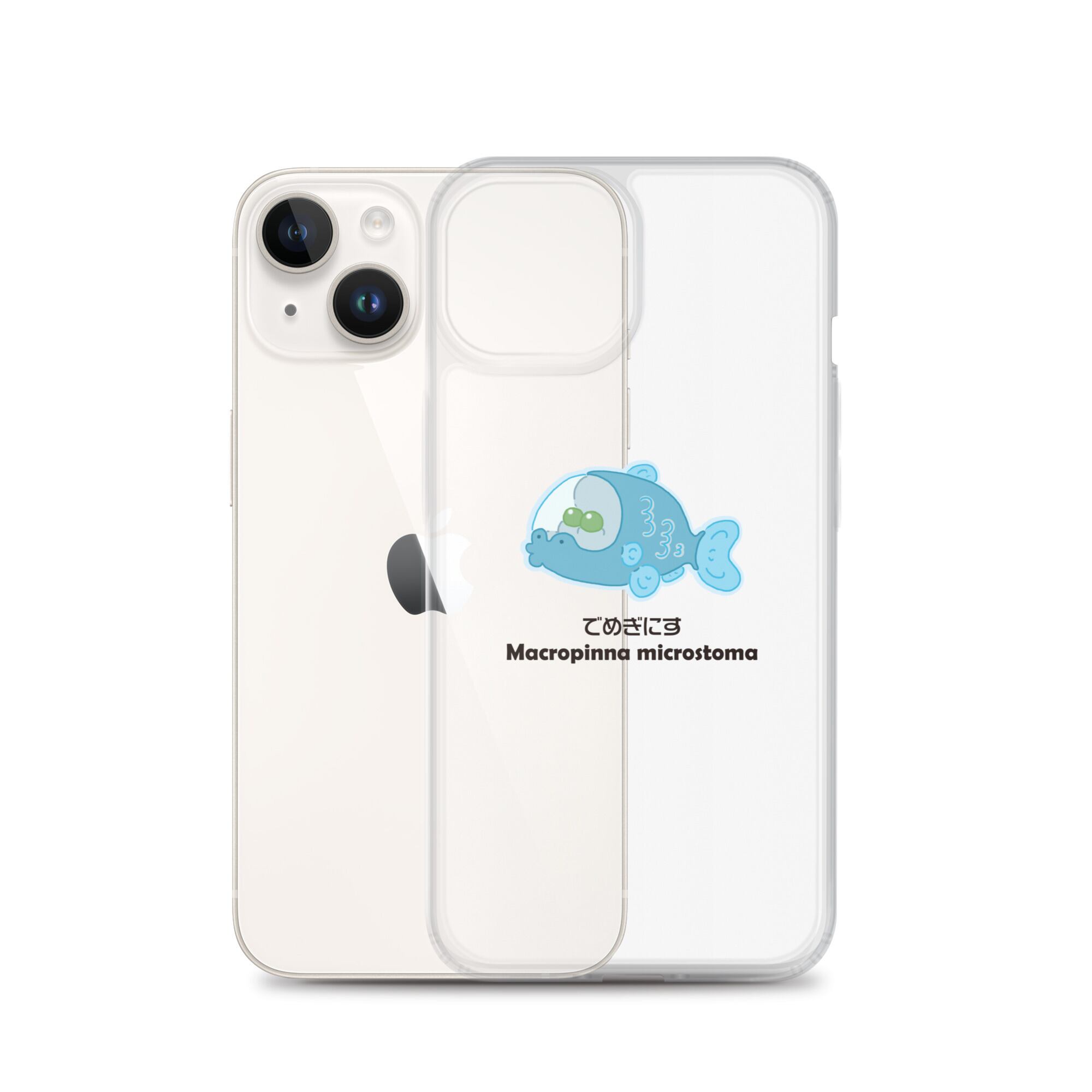 mimosa.9-020】深海魚シリーズ でめぎにす（黒文字）iPhone®用クリア