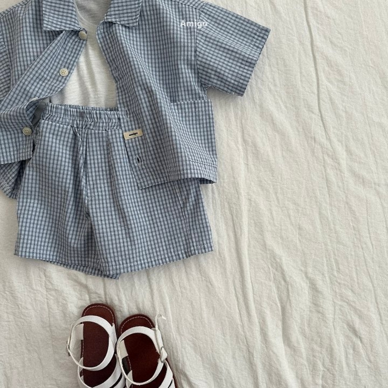 【取寄/韓国直送】Amigo 26/SM スウィングチェックパンツ｜夏服｜韓国子供服