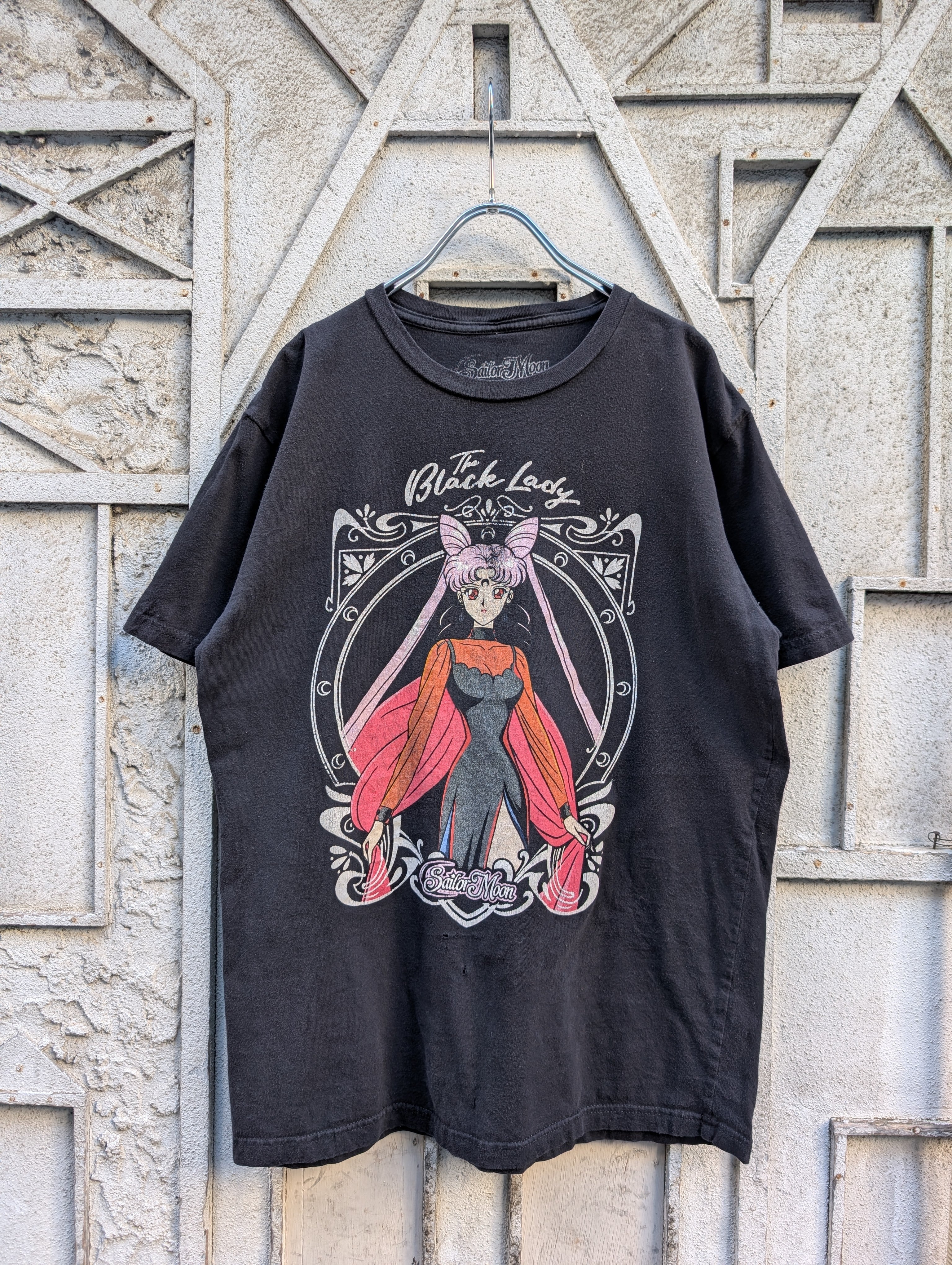 "美少女戦士セーラームーン" print tee / BLACK LADY