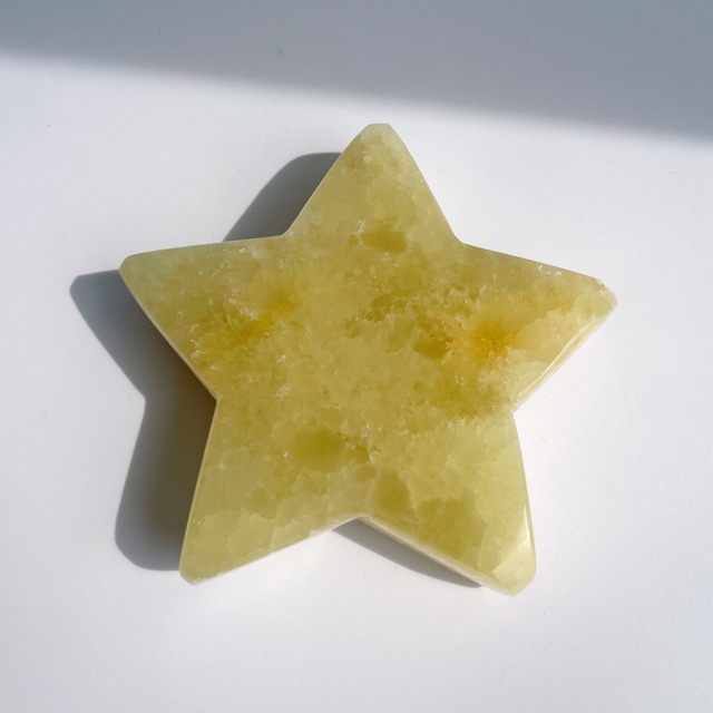 イエローカルサイト 星25◇Yellow Calcite◇パワーストーン・天然石