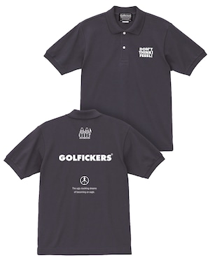 [HOLE 665] 鹿の子ポロシャツ -Dark Gray- ★予約商品