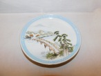 色絵橋五寸皿 (１枚)collard porcelain one plate(bridge)