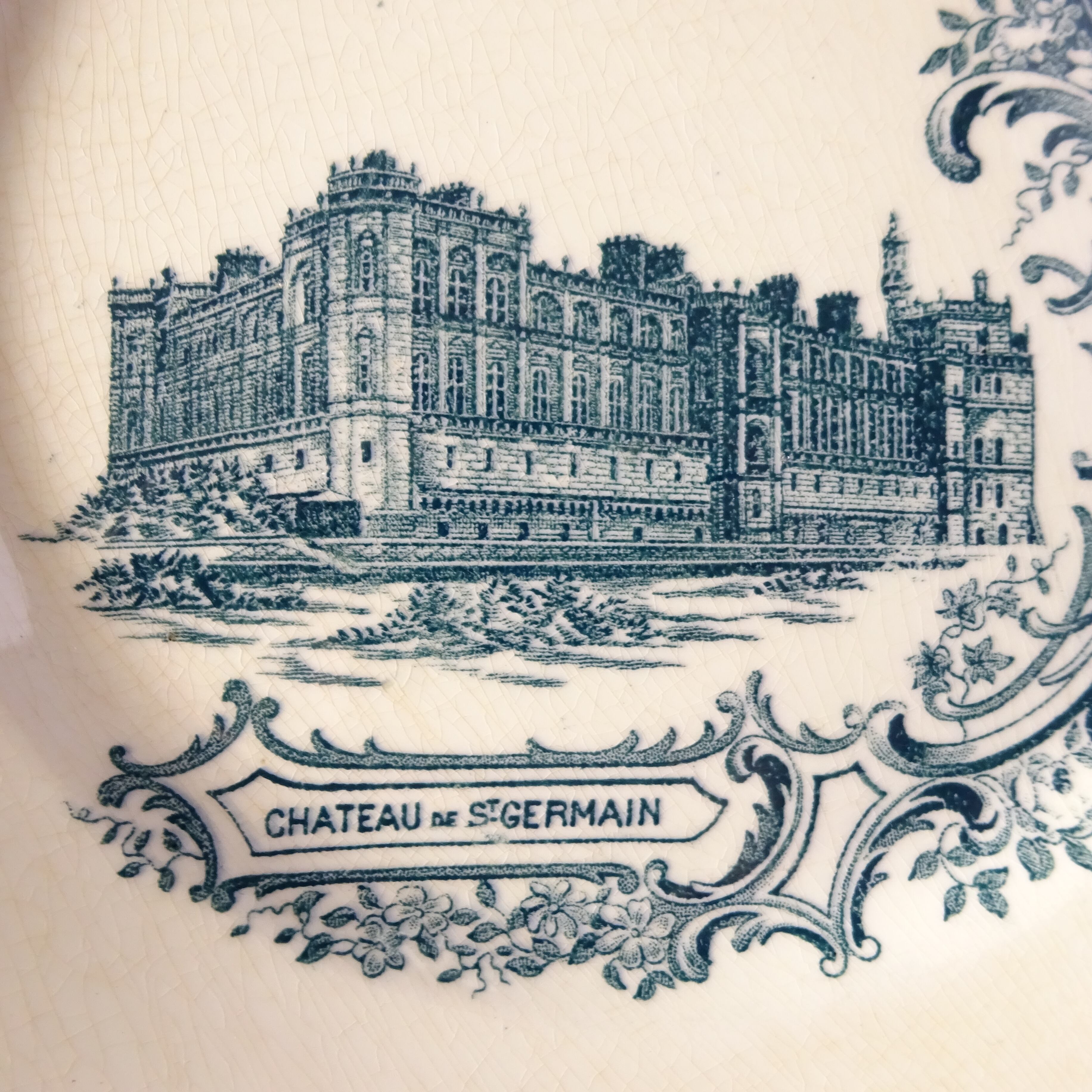 ☆TERRE DE FER Cleirefontaine modèle CHATEAUX 《CHATEAU DE ST GERMAIN》 assiette plate