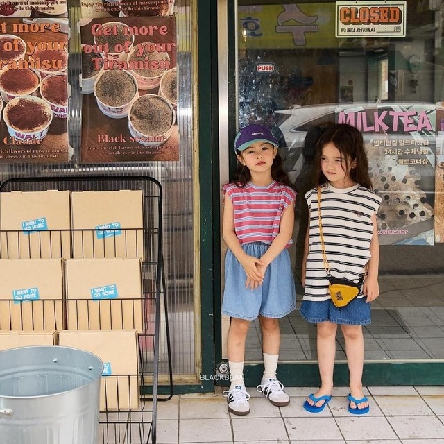 《取寄》サンデーノースリーブ：kids【blackbean】※送料無料