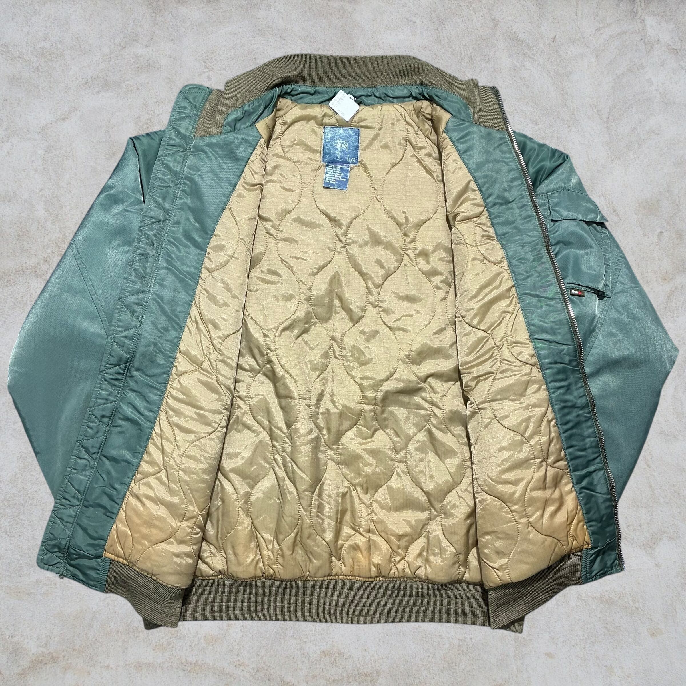 00's old stussy Design Nylon Jacket 