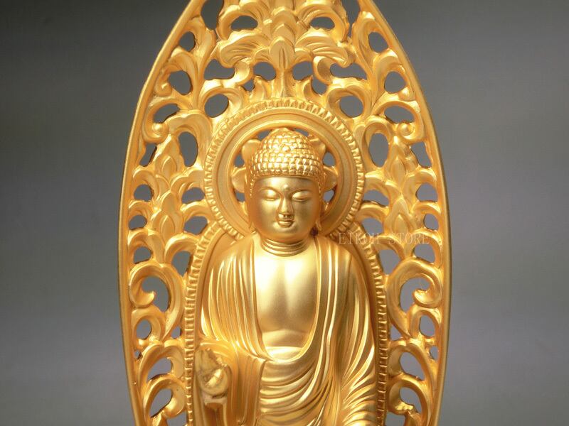 十一面観音菩薩 合金製 24cm【牧田秀雲作】 高さ24cm×巾8.8cm【送料