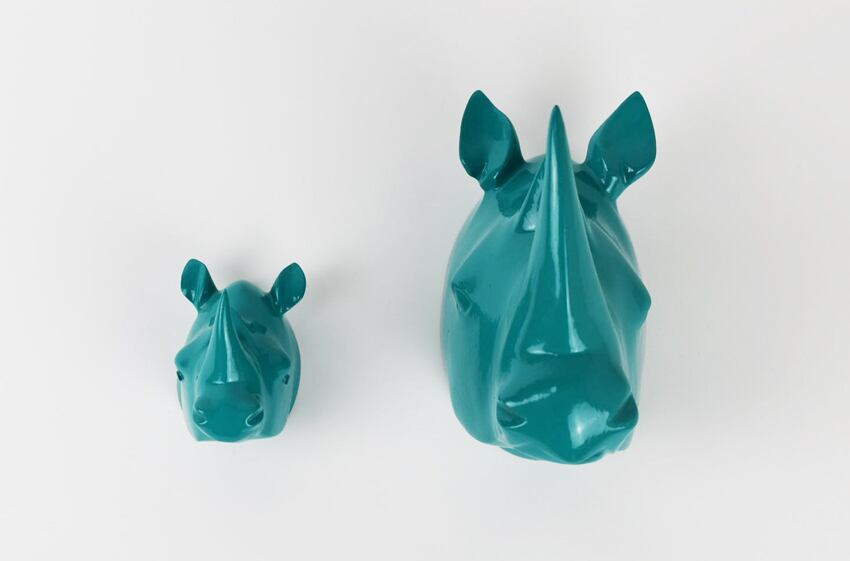 アニマルヘッド ウォールフック サイ－S | Afro-Design Box