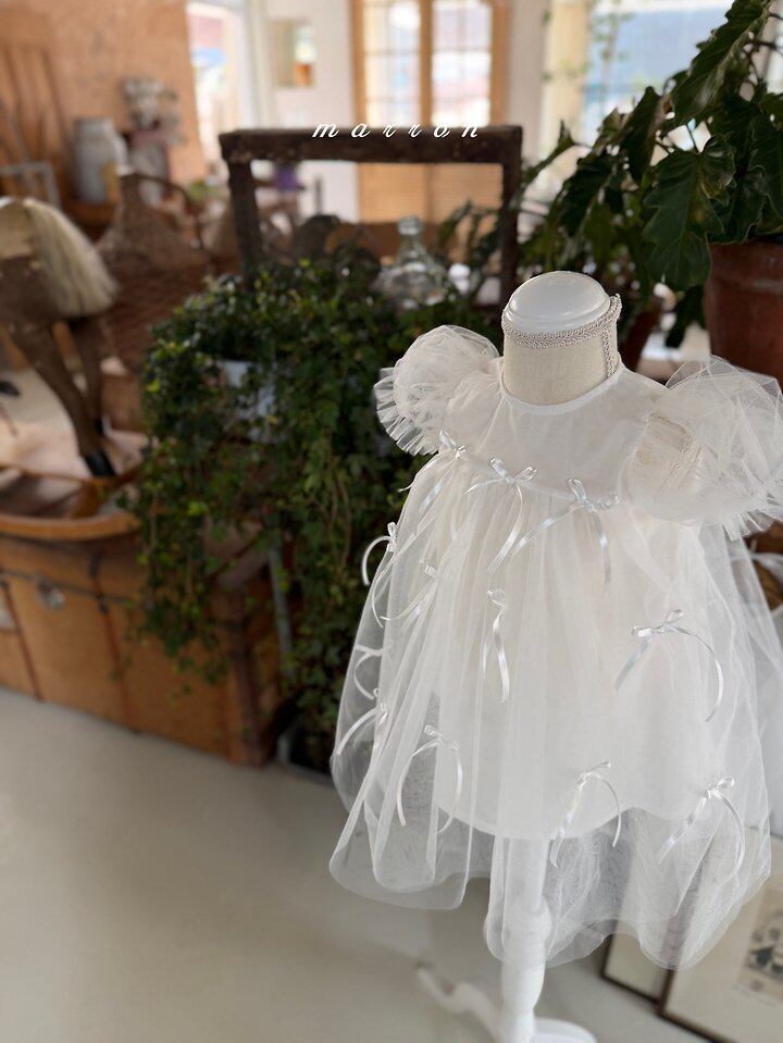 リボンドレス XS,S,M,L / Marron 26summer | 韓国子供服 lilikids