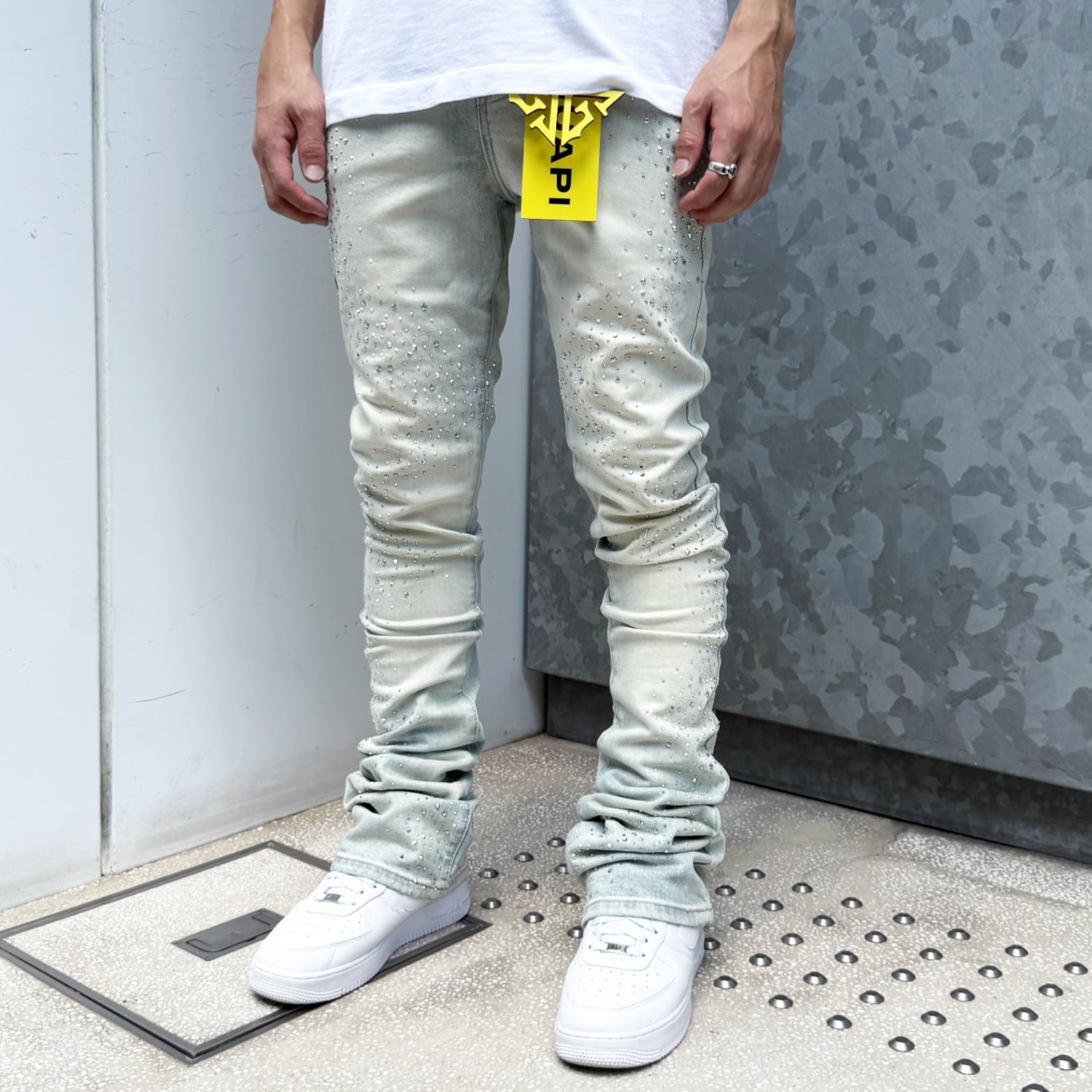 パンツ tespia Ultra Right Washable High Function Jersey Tapered Pants