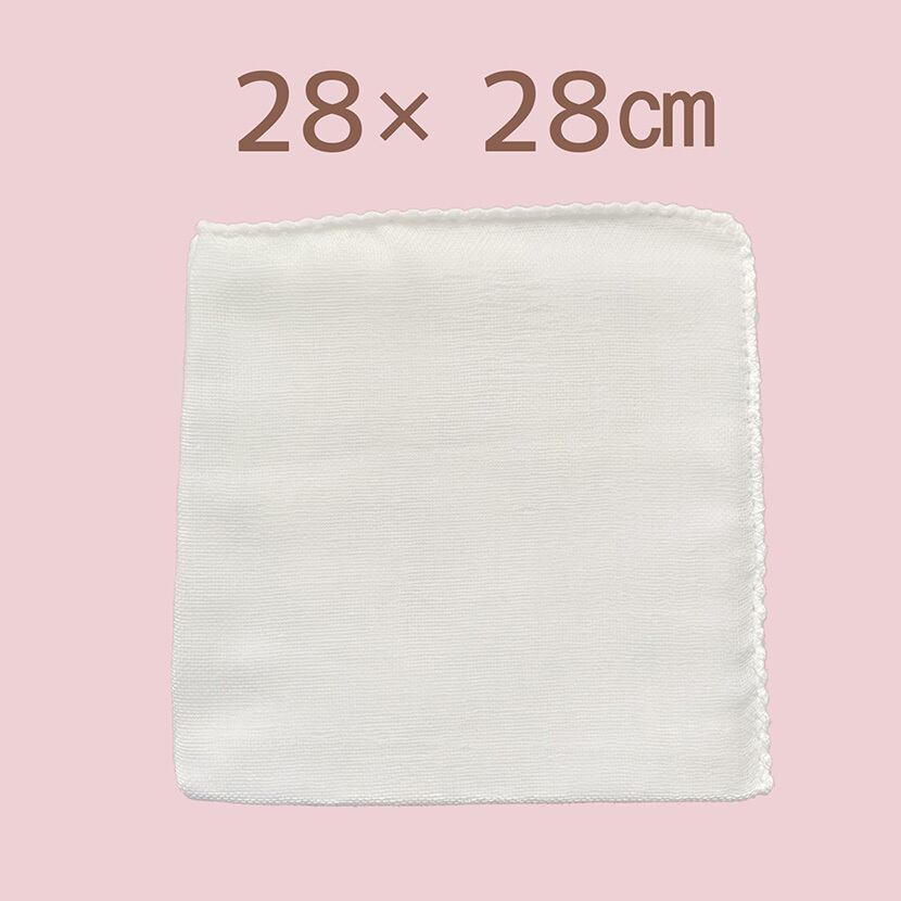 ガーゼハンカチ 28x28cm 綿100% 8枚入
