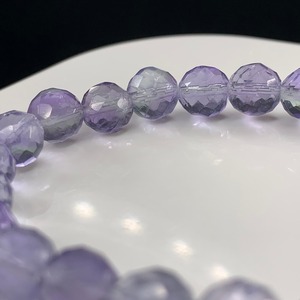 b156 1点のみ ブルーパープルカットフローライトブレスレット