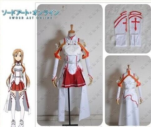 K1695C ソードアートオンライン アスナ/結城明日奈 衣装＋ウイッグ＋靴