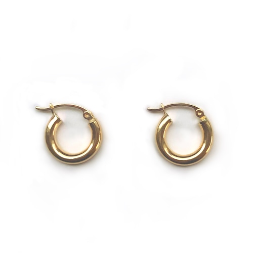 【14K-2-2】14K gold mini hoop earring