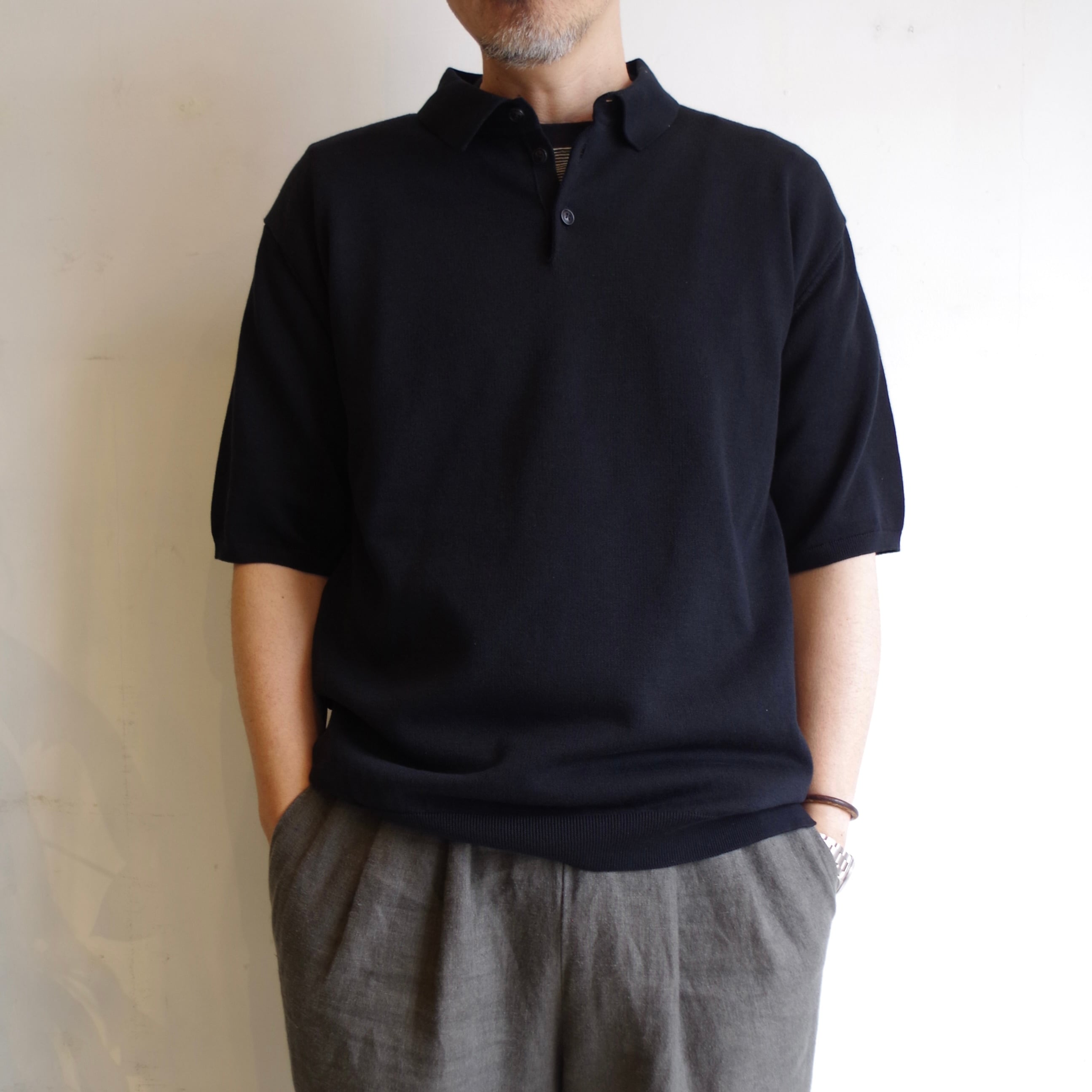 comm.arch コムアーチ Giza Cotton Knitted Polo comm.arch. Giza Cotton Knitted Polo S/S | 1F Store