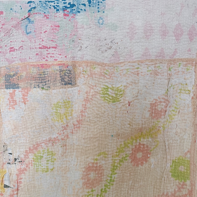 インド ヴィンテージカンタキルト VK002 | 138cm × 200cm