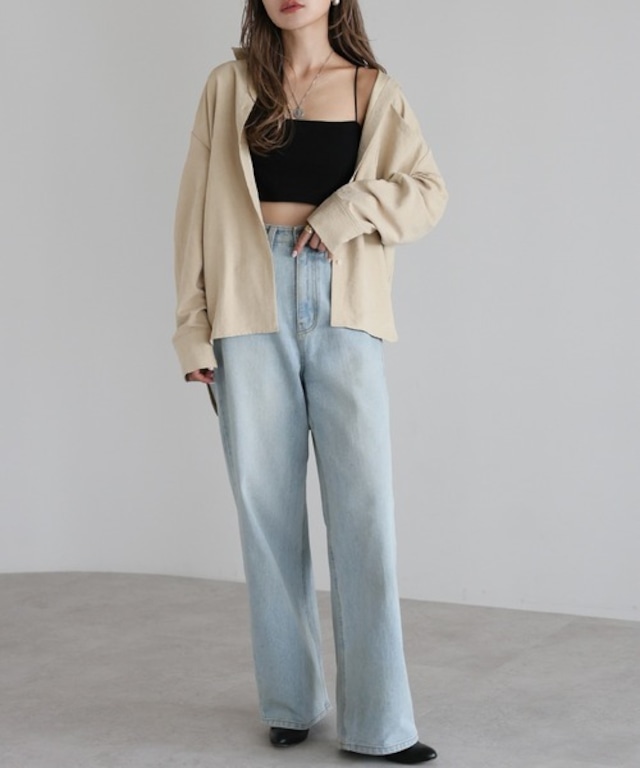 しなやかスエードシャツ