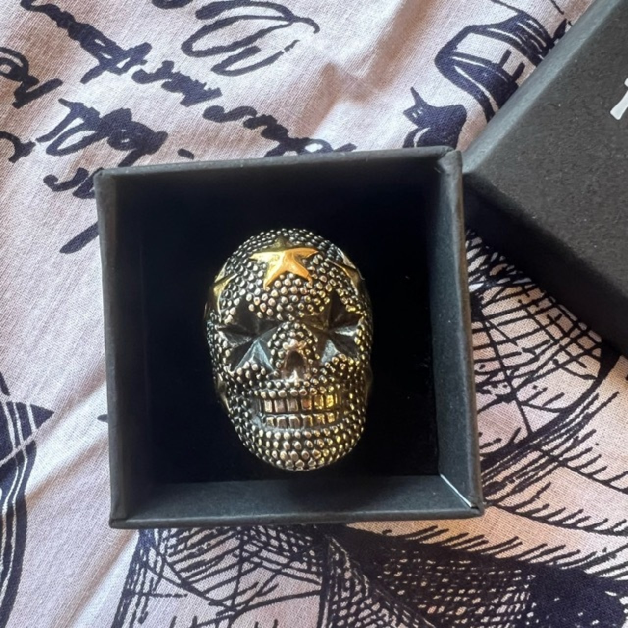 TOPANGA Jewelry Star Skull Ring Size 18 24 25 26 スタースカルリング スカル 星 リング 指輪 ring 骸骨 ガイコツ 頭蓋骨 ギフト プレゼント