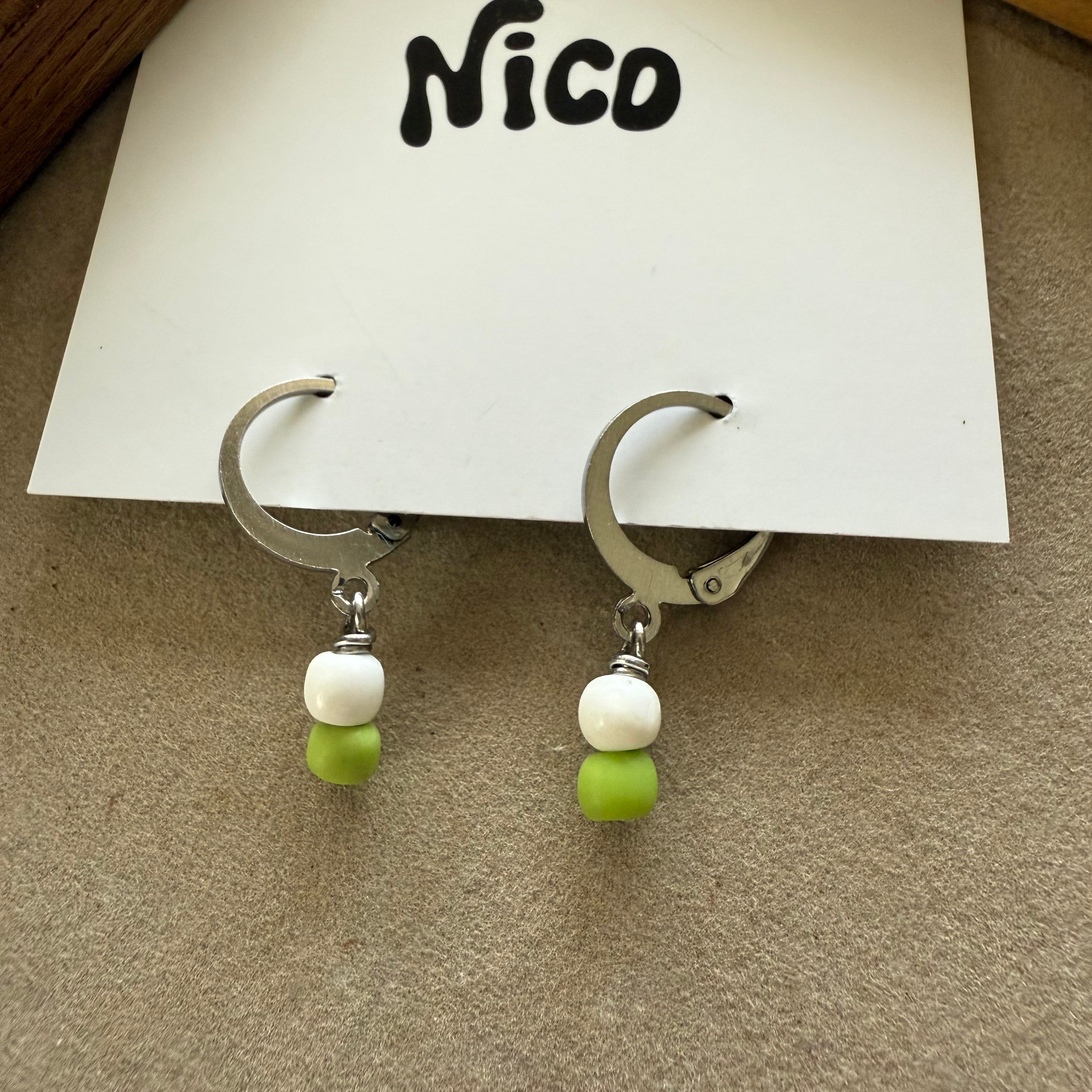 NC26089【サージカルステンレス:シルバー】nicoピアス