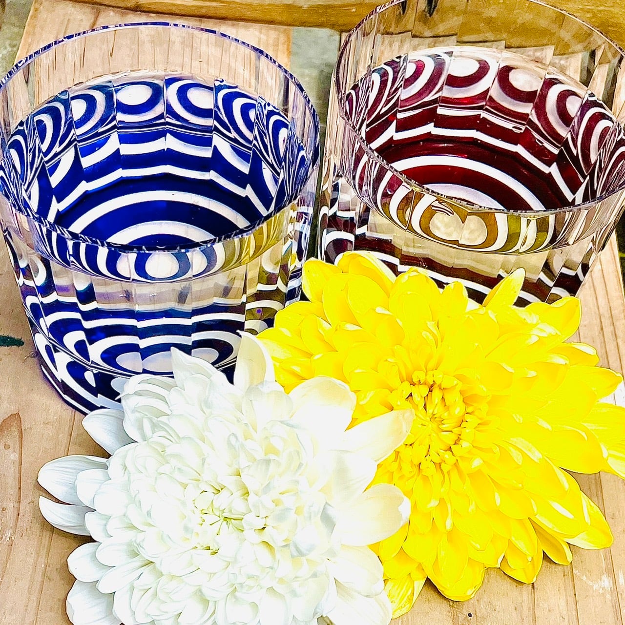 東京都知事賞受賞作品】蛇ノ目切子 | 椎名切子（GLASS-LAB) 江戸切子