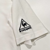le coq sportif GOLF ルコック スポルティフ ゴルフ 襟裏チェック柄 半袖 ドライ ポロシャツ サイズ LL /ホワイト/スポーツ/メンズ