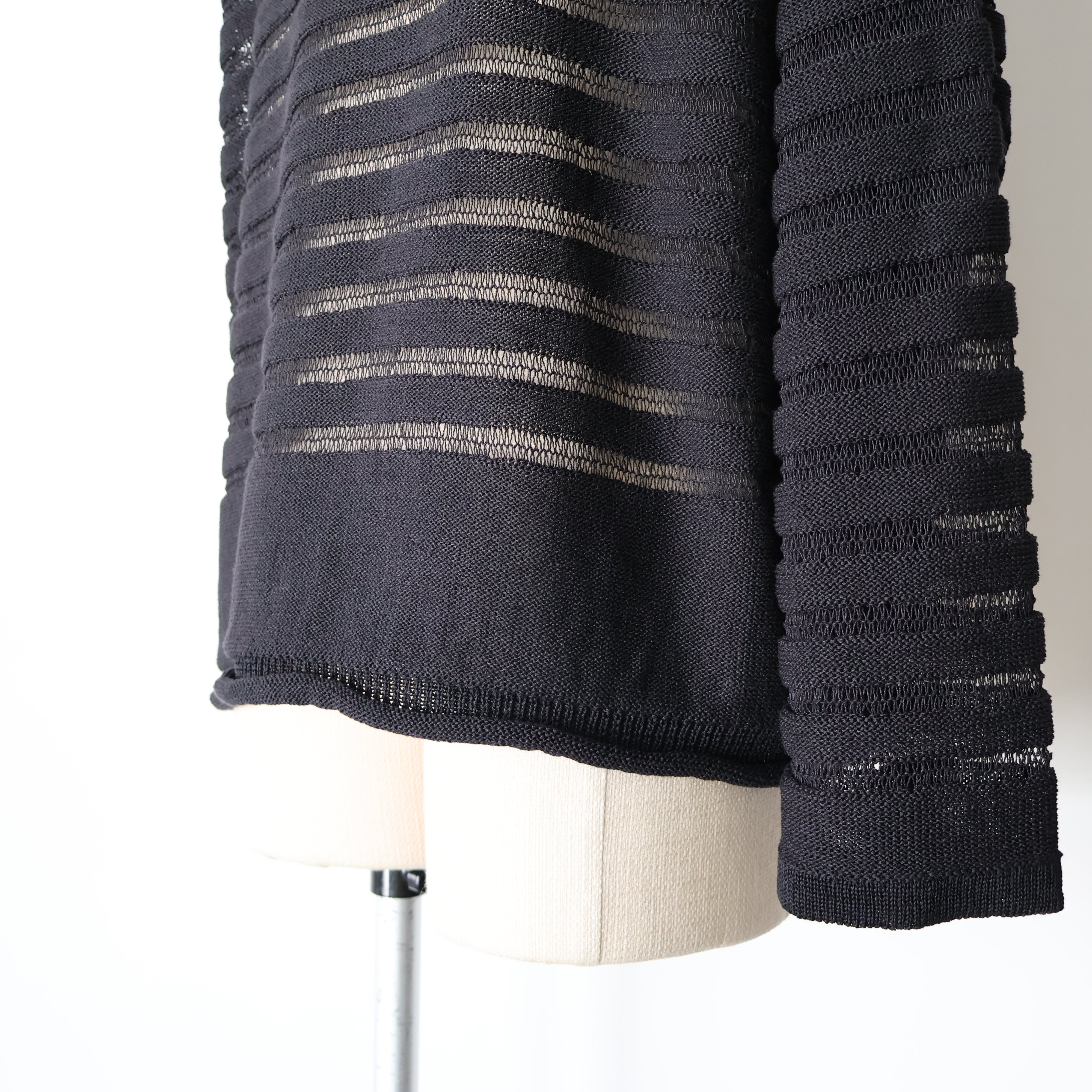INNAT “ PANEL BORDER SWEATER ( Black )” | H.inch/アッシュインチ