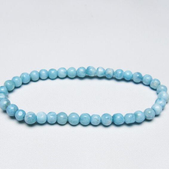 ラリマー ブレスレット 5mm 一点物 メール便可 [M便 1/10] 111-47954