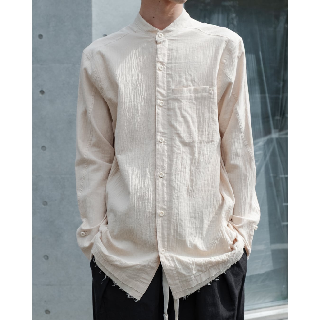 Professor.E ](プロフェッサーイー) 25SS-PE-LSH-08 Wrinkled-effect