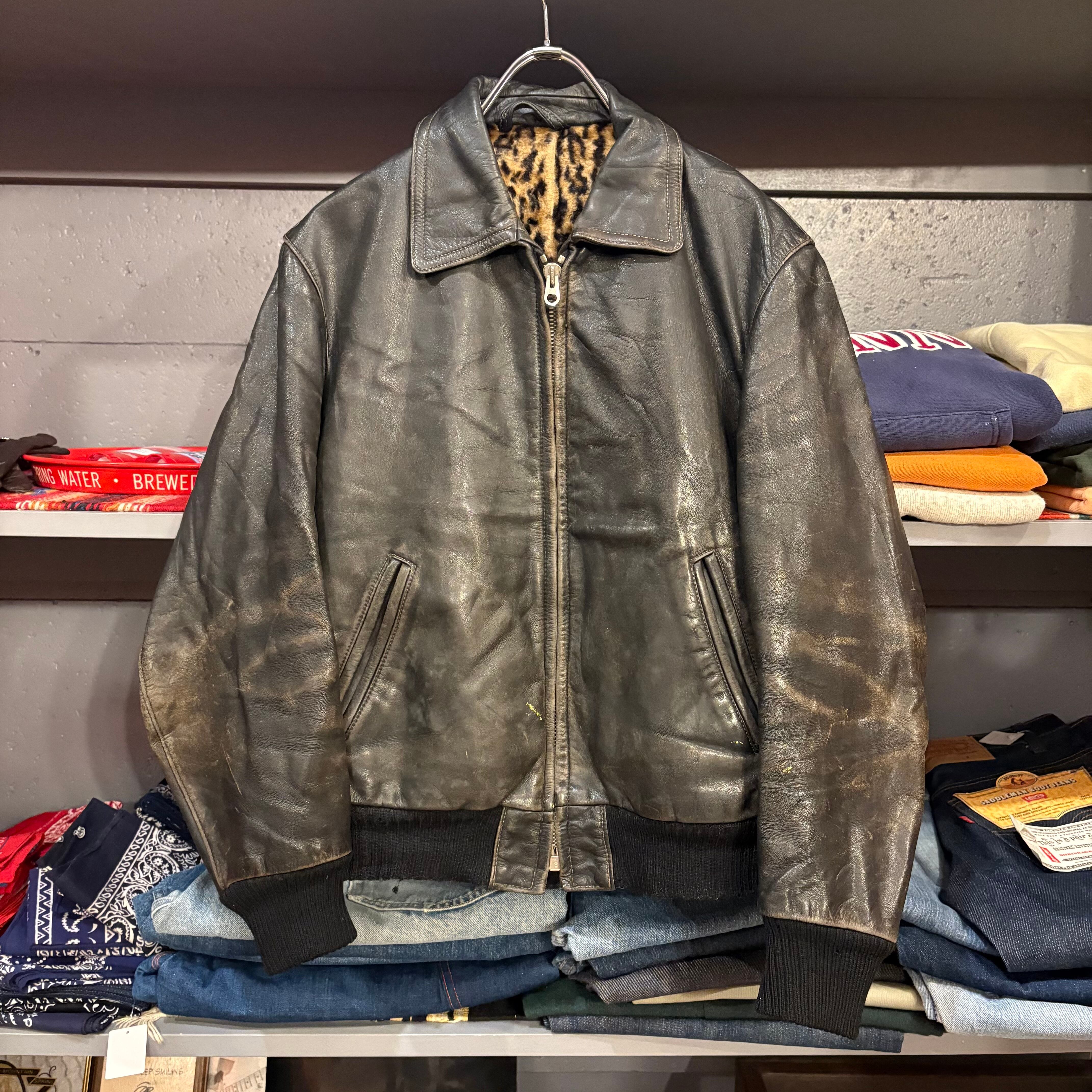 ジャケット・アウター 50~60's Vintage Leather Jacket 50-60s Haelson Leopard Leather Jacket Germany製 | VOSTOK