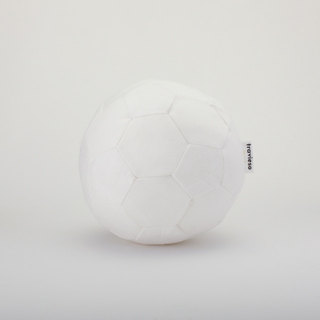 鈴入り　布製サッカーボール　【ホワイト】
