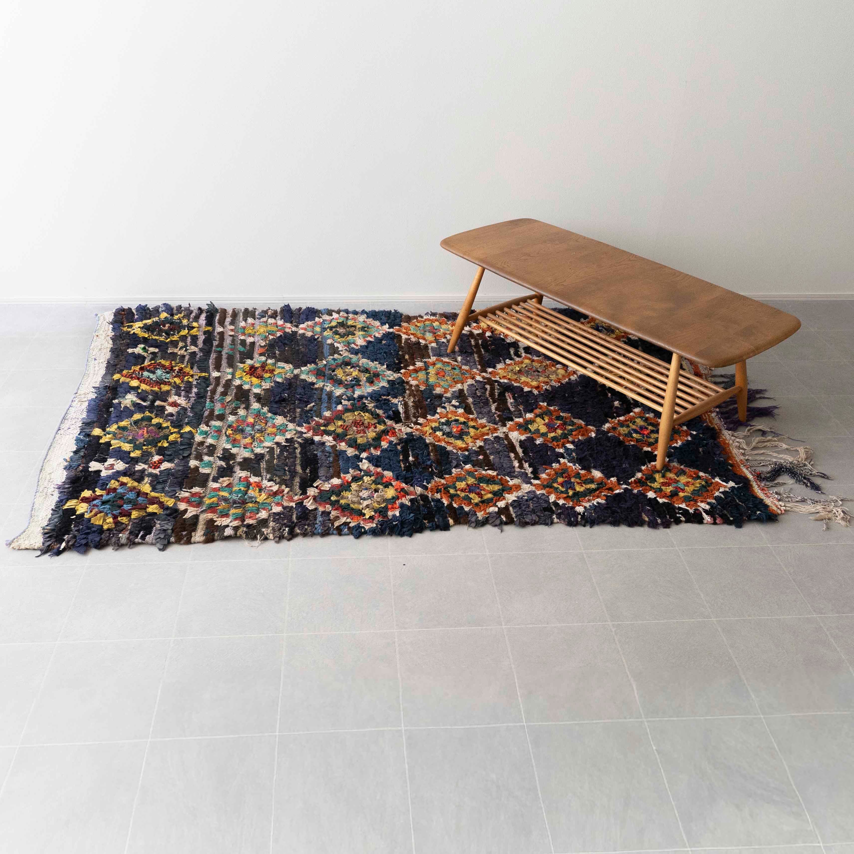 【Vintage】モロッコ・ヴィンテージラグ BC-8 "130cm×205cm"