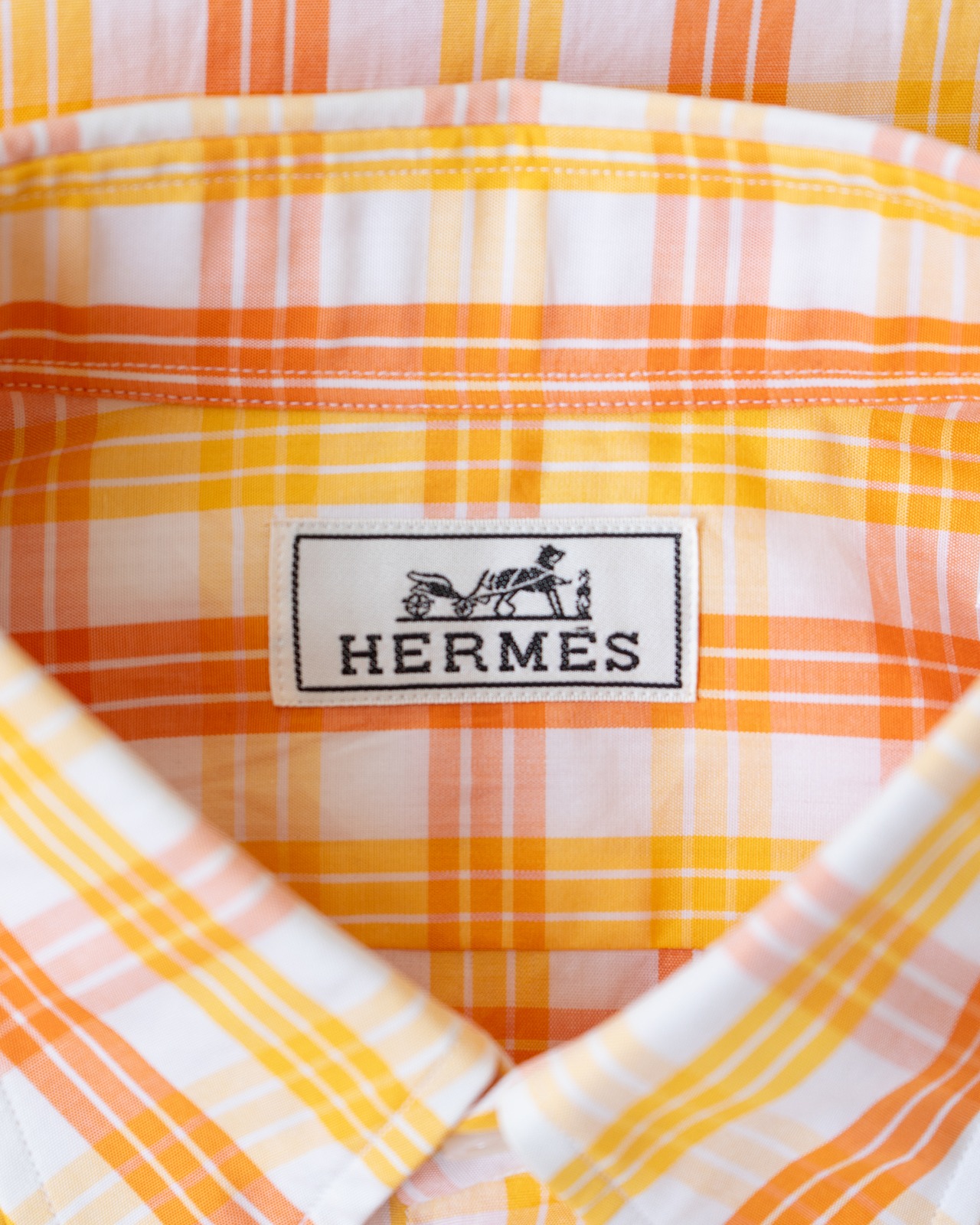 〈Hermès〉Plaid Shirt