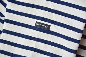 SAINT JAMES(セントジェームス)ボーダーシャツ(OUESSANT)ECRU/MARINE