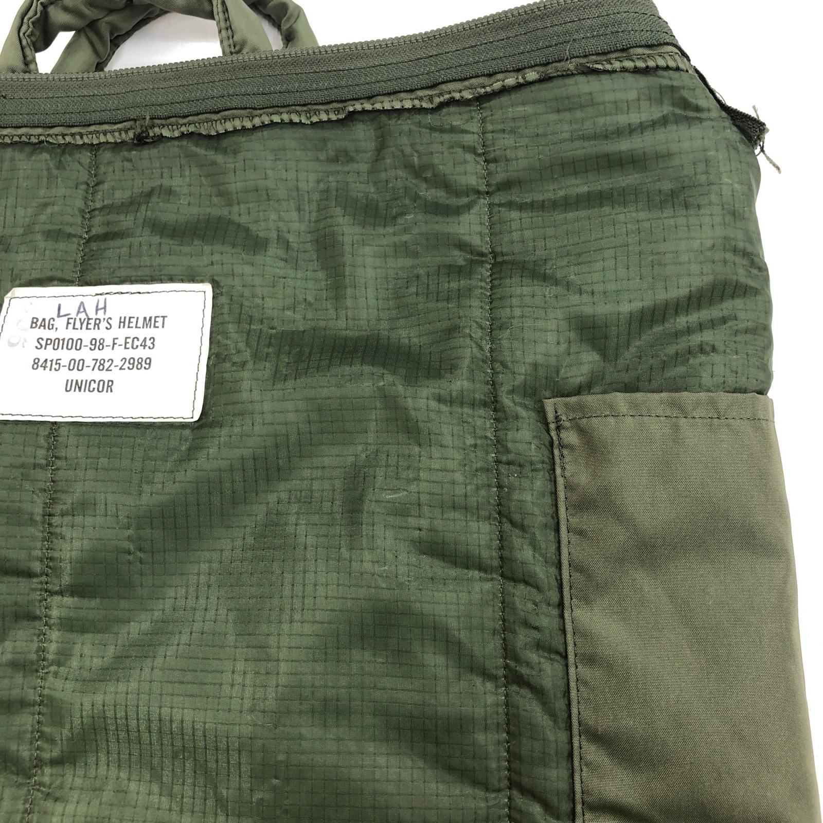 U.S.AIR FORCE 90年代 フライヤーズ ヘルメットバッグ オリーブ