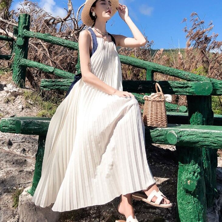 ンクバナー リゾートワンピース レディース ロング丈 バッククロス キャミソール 体型カバー 透け サマードレス シースルー レース 無地 韓国 ブランド 裏地 水着ストア 通販 Paypayモール らしく