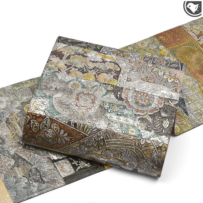 袋帯]本金唐革 名門 織匠川島 謹製 本革 正絹 日本製(商品番号:21784