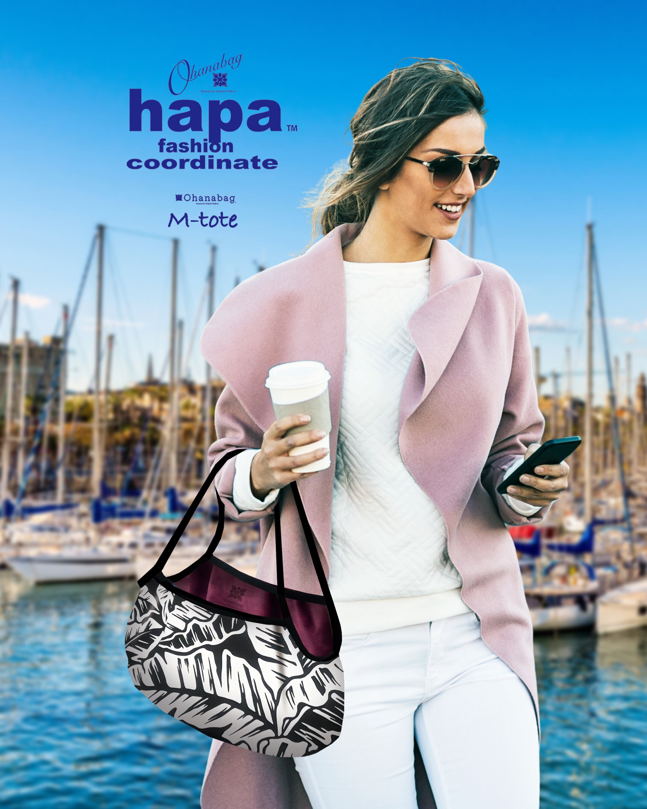 【M-tote_ST・バナナリーフ】 |stylish|Hawaiian Ohana Bag/ M-tote103_ST