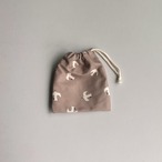 コップ袋〈seagull カモメ  ラテ〉鳥 生き物 入園 入園グッズ 入園準備 ランチ コップ 巾着 男の子 女の子