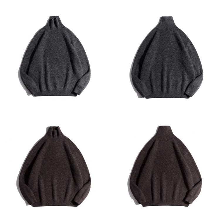 ★ANTI-PILLING TURTLENECK PLAIN SWEATER　　A0881