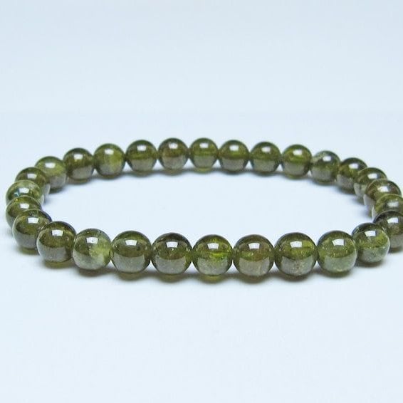ツァボライト ブレスレット 7mm 一点物 メール便可 111-49819